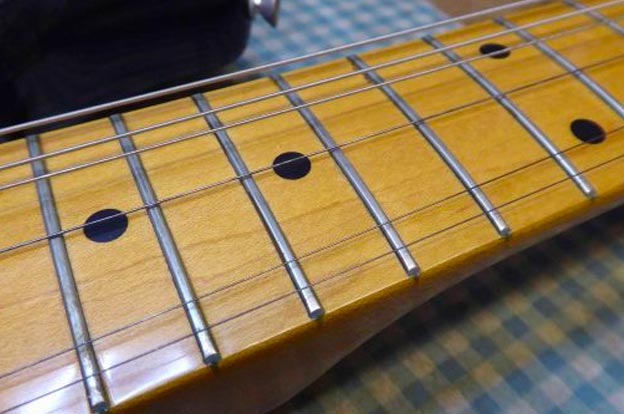 Japanese Squire Stratocaster Fret dress and Re-wire