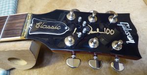 A Dietrich String Butler fitted to a 2015 Gibson Les Paul
