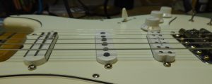 Looking at the pickup heights on a fender stratocaster