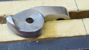 Bigsby control arm stop, before removal
