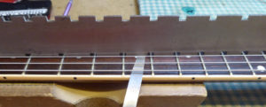 Measuring the neck relief on a Gibson ES335